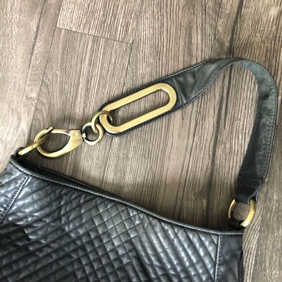 CYNTHIA ROWLEY large clip strap Leather Quilted Bag - Picture 7 of 11